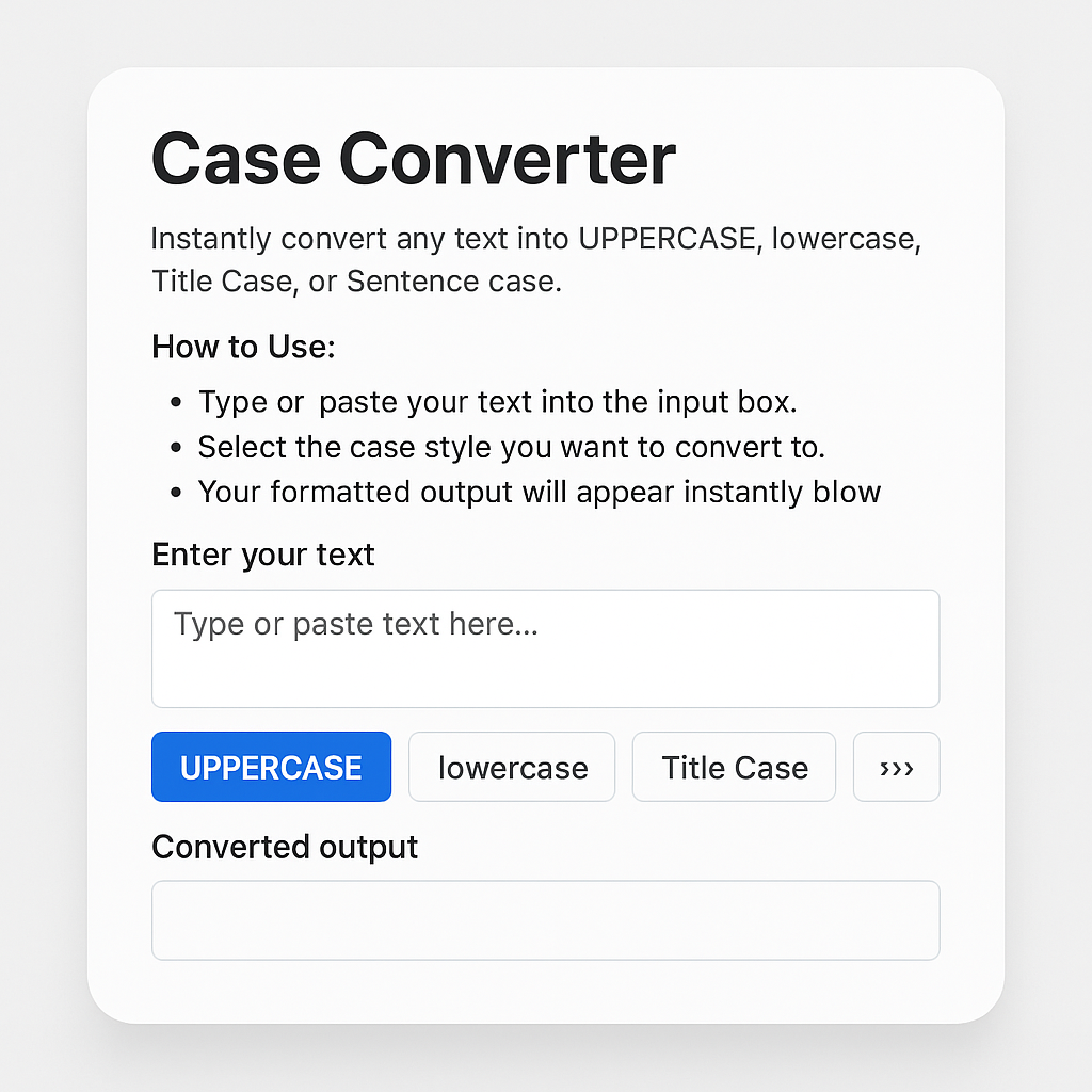 Case Converter